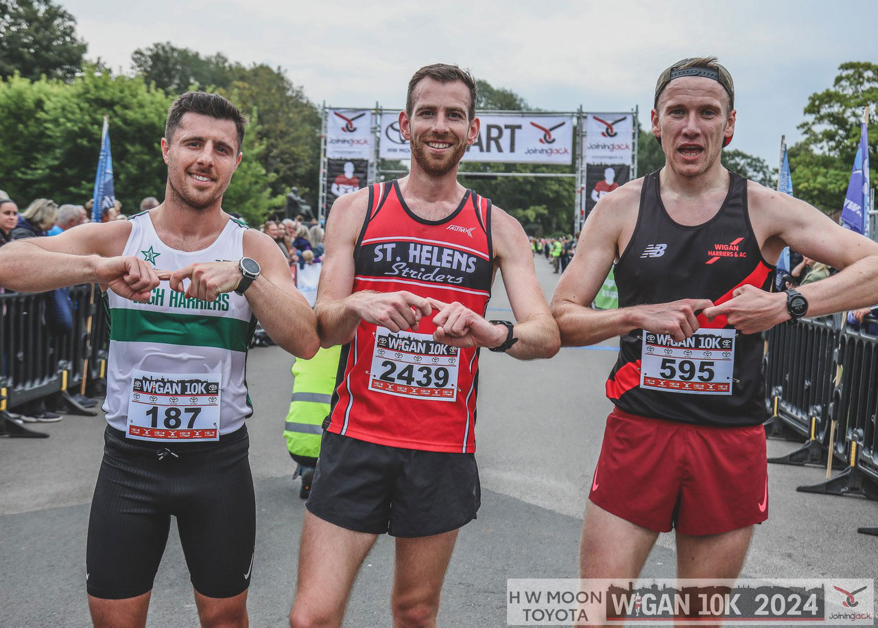 Wigan 10k 2024 Mens 1-2-3