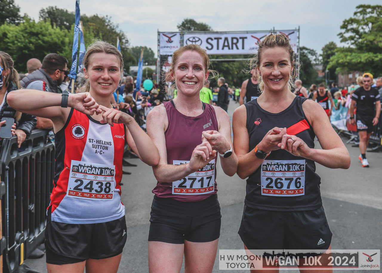 Wigan 10k 2024 Womens 1-2-3